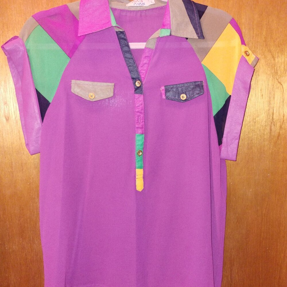 Purple Paris Vintage Blouse